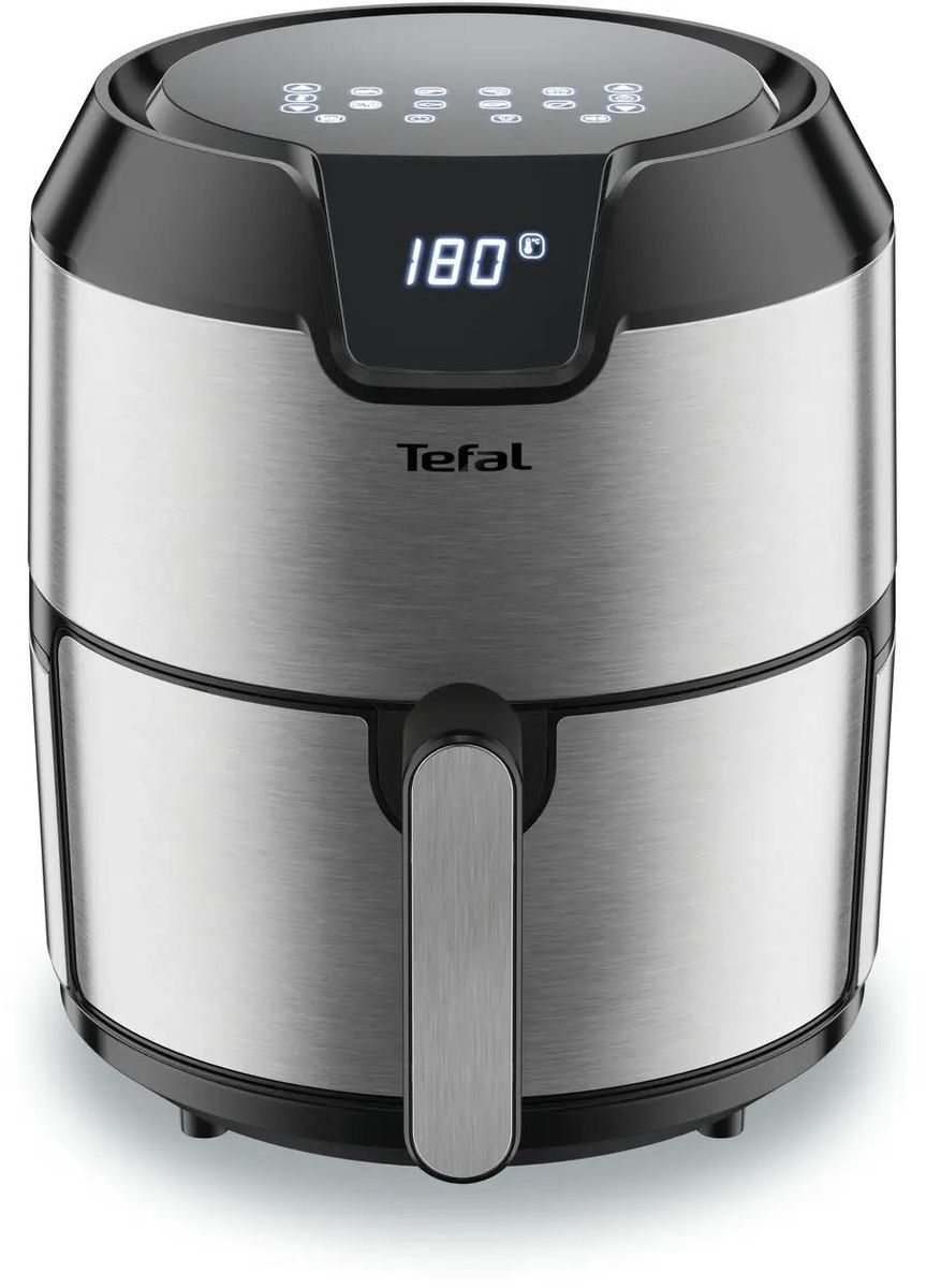 Аэрогриль Tefal Easy Fry Deluxe EY401D15,  серебристый и черный [1510001458]